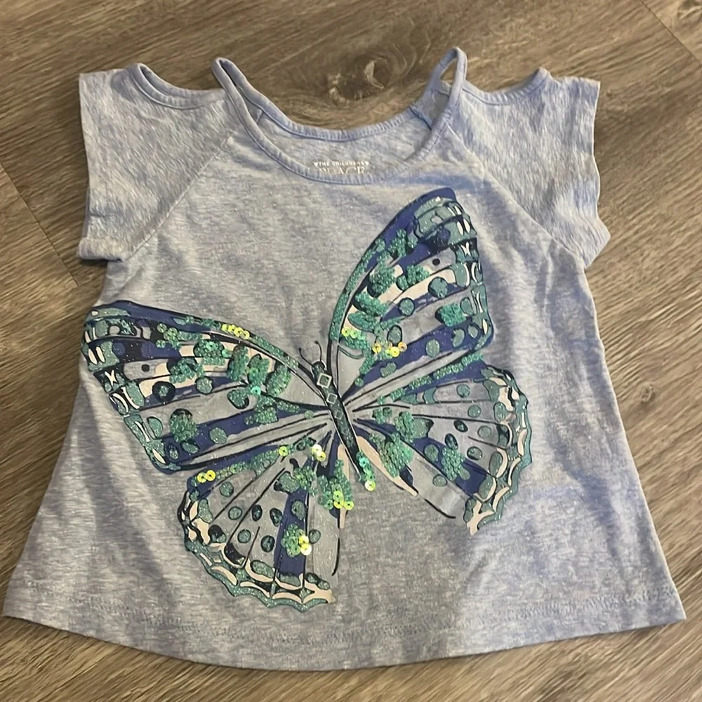 Girls butterfly summer tops - Picture 4 of 5
